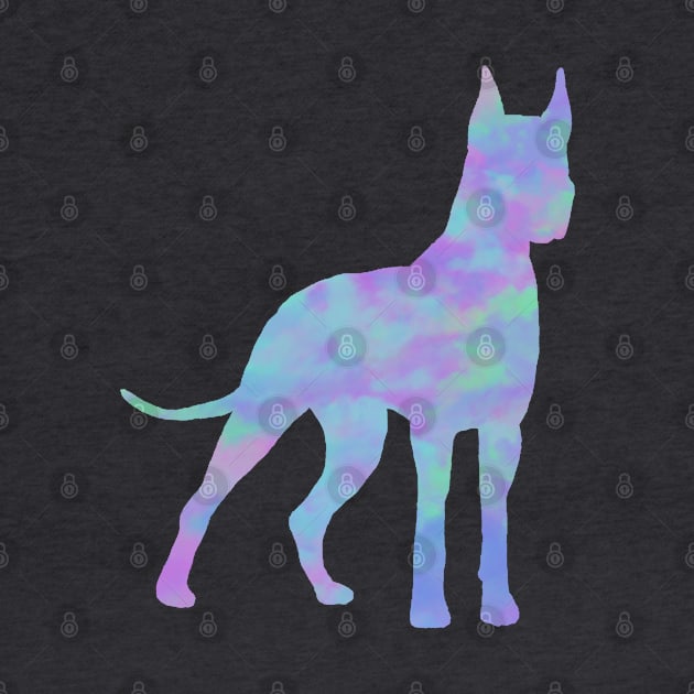 Rainbow Pastel Great Dane by TrapperWeasel